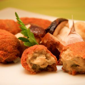 Croqueta de boletus edulis