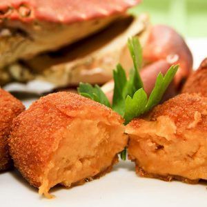 Croqueta deTtxangurro a la Donostiarra
